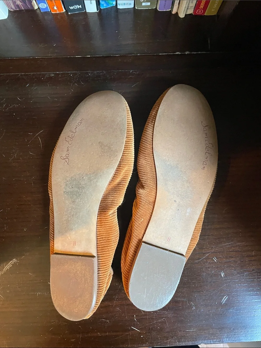Sam Edelman Felicia Corduroy Ballet Flats in Camel Brown